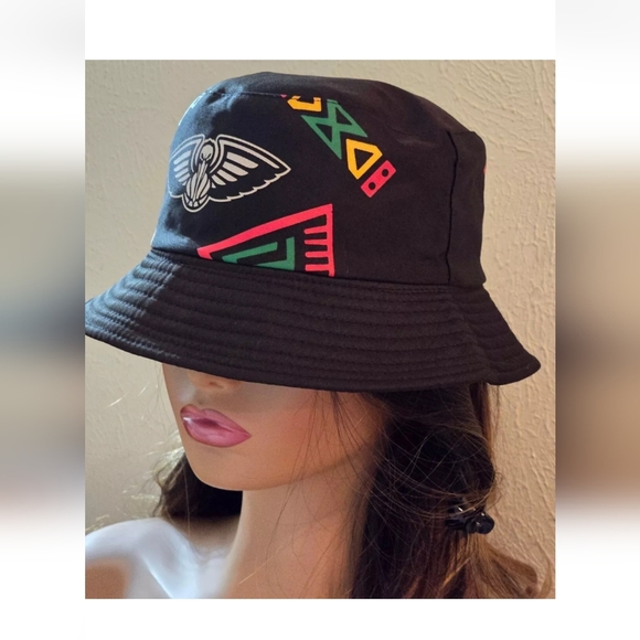 New Orleans Pelicans NBA Black Reversible Bucket Hat Sprite 2-in-1 Hat Pre-owned - Picture 4 of 14